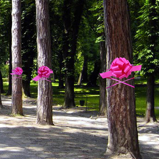 large hot pink fundraising pull bows