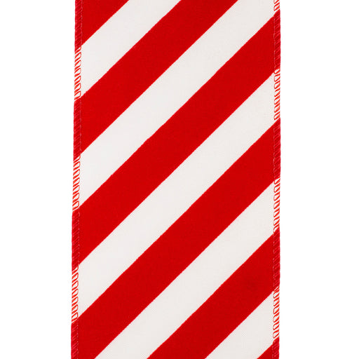 red-and-white-striped-wired-edge-Christmas-ribbon