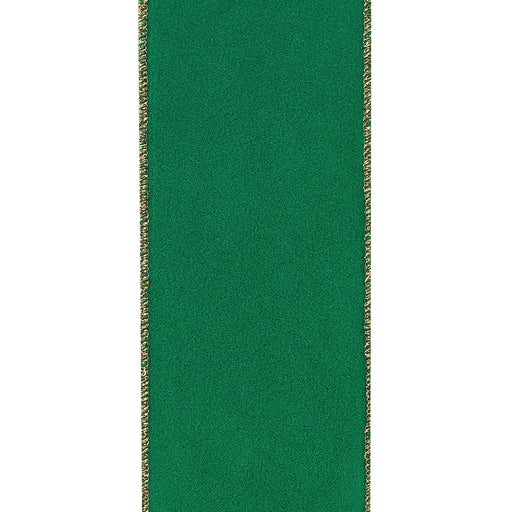 wired-edge-green-velvet-ribbon