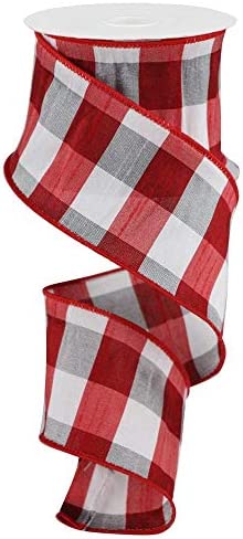 red-and-white-wired-edge-buffalo-plaid-ribbon