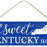 My Sweet Kentucky Home Sign - 15" x 5", Vintage Blue Front Door Decor