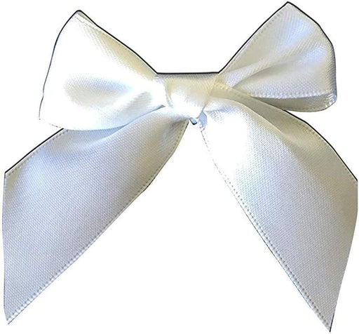 small-white-satin-bows