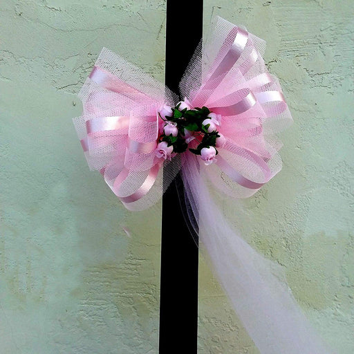pink-tulle-wedding-bows