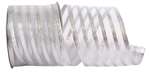 metallic-silver-striped-christmas-ribbon