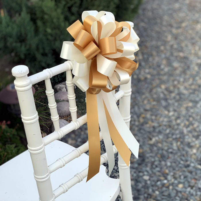 gold-ivory-pull-bows