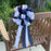 Navy Blue & White Pull Bows - 8" Wide, Set of 6, Wedding Pew Decorations