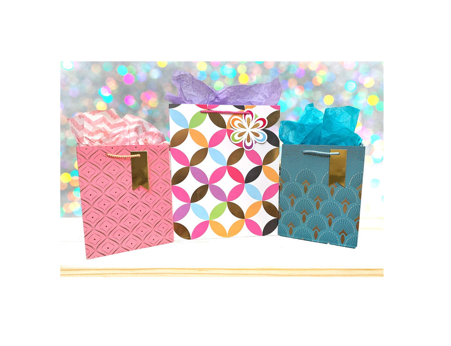 Assorted Size Year-round Gift Bags - Set of 14