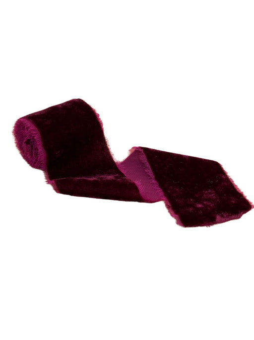Burgundy Velvet Ribbon for Crafts - 2" x 1 Yard, 3 Rolls