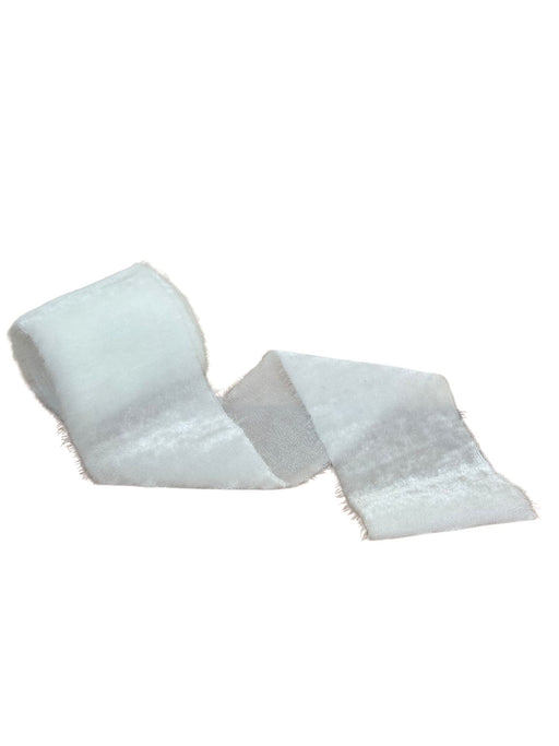 White Velvet Ribbon for Crafts - 2" x 1 Yard, 3 Rolls