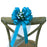 turquoise-wedding-bows-with-white-rosebuds
