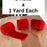 Red Velvet Ribbon for Crafts - 2" x 1 Yard, 3 Rolls