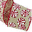 Round Peppermint Candy Wired Christmas Ribbon - 2 1/2" x 10 Yards