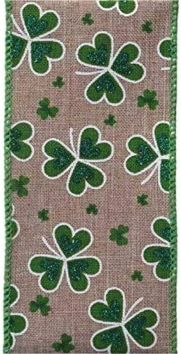 wired-edge-glitter-clovers-ribbon