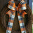 Fall Plaid Wired Ribbon - 2 1/2" x 10 Yards, Halloween, Fall, Thanksgiving, Christmas, Orange, Beige, Black, Decor, Wreath, Farmhouse Decoration, Garland, Gifts, Bows