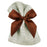Brown Satin Pre-Tied Decorative Bows - 3" Wide, Set of 10, Fall, Halloween, Thanksgiving, Christmas, Wedding Favors, Birthday, Gift Ribbons, Gift Bows
