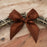 Brown Satin Pre-Tied Decorative Bows - 3" Wide, Set of 10, Fall, Halloween, Thanksgiving, Christmas, Wedding Favors, Birthday, Gift Ribbons, Gift Bows