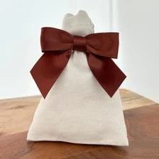 Brown Satin Pre-Tied Decorative Bows - 3" Wide, Set of 10, Fall, Halloween, Thanksgiving, Christmas, Wedding Favors, Birthday, Gift Ribbons, Gift Bows