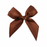 Brown Satin Pre-Tied Decorative Bows - 3" Wide, Set of 10, Fall, Halloween, Thanksgiving, Christmas, Wedding Favors, Birthday, Gift Ribbons, Gift Bows