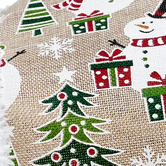 Fluffy Snowman Wired Edge Ribbon - 2 1/2" x 10 Yards