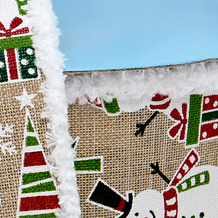 Fluffy Snowman Wired Edge Ribbon - 2 1/2" x 10 Yards