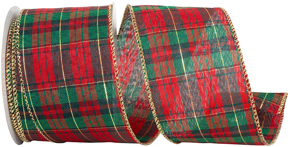 Red and green Christmas checker