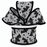 Gray Bats Eek Wired Ribbon - 2 1/2" x 10 Yards, Halloween, Black Fluffy Edges, Trick or Treat, Pumpkin Patch, Gift Wrapping, Wreath, Party Decor, School, Office, Fundraiser