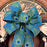 Peacock Print Wired Ribbon - 2 1/2" x 10 Yards, Fall, Thanksgiving, Christmas, Tree Decor, Gift Ribbon, Blue, Green, Gold, Feathers, Wedding, DIY Wreath, Swag, Garland