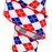 Patriotic Harlequin Stars Wired Ribbon - 2 1/2" x 10 Yards, Veterans Day, Red Blue Diamonds, White Stars, Gift Wrapping, Wreath Decoration, Americana Design, 4th of July, Memorial Day, Election Day