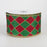 Christmas Harlequin Diamonds Wired Ribbon - 2 1/2" x 10 Yards, Gift Wrapping, Red, Green, Gold Edges, Wreath, Garland, Tree Decoration, Fundraiser, Winter Decor