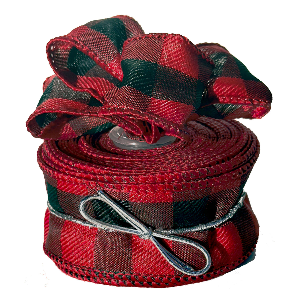 Buffalo Check Plaid Wired Ribbon - 1 1/2