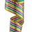 Metallic Striped Mardi Gras Ribbon - 2 1/2" x 10 Yards