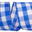 Royal Blue White Plaid Wired Ribbon - 2 1/2 Inch x 10 Yards