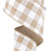 Tan Plaid Wired Edge Ribbon - 2 1/2" x 10 Yards