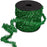 Green Metallic Tinsel Wired Cord - 1/2" x 10 Yards, Halloween, Fall, Sparkling Decor, Wreaths, Gift Wrapping, Bows, Crafts, Birthday, DIY, Spooky Garland, Party Decorations, Costume Trim