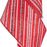 Metallic Red Diagonal Striped Wired Christmas Ribbon - 4" x 10 Yards