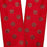 Red fabric Christmas Ribbon with shiny glitter dots
