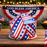 Patriotic Stars Stripes Satin Ribbon - 2 1/2" x 10 Yards, Wired Edge, 4th of July, 250th Anniversary USA, Vintage Americana, Wreath, Gift Wrap, Election, Rally, Parade, Veterans Day, Labor Day, 1776