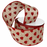 Faux Burlap Valentine Hearts Ribbon - 2 1/2" x 10 Yards