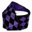 Purple Black Harlequin Wired Ribbon - 2 1/2" x 10 Yards, Halloween, Masquerade, Fall, Single Faced, Holiday Garland, Gift Wrap, Wreaths, Bows, Birthday, Carnival, Awareness Ribbon, Crafts, Mardi Gras