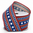 Rustic Patriotic Stars Wired Ribbon - 2 1/2" x 10 Yards, 4th of July, USA 250th Anniversary, Rustic American Flag Decor, Stars, Stripes, DIY Crafts, Election, 1776, Veterans Day