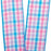 Pink & Blue Gingham Wired Ribbon - 2 1/2 Inch x 10 Yards