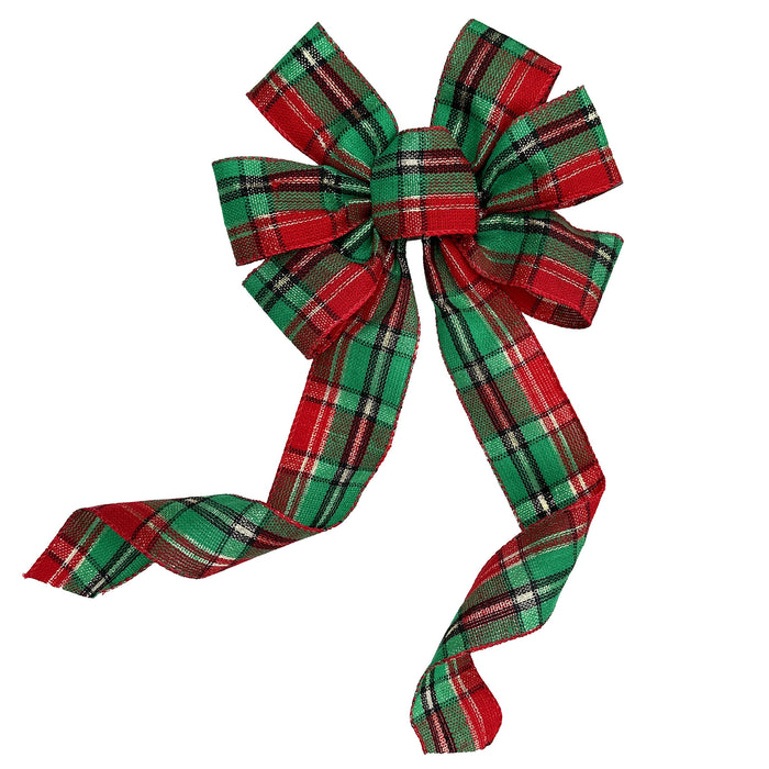 red-green-gold-plaid-christmas-tree-bow