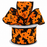 Orange Black Bats Eek Ribbon - 2 1/2" x 10 Yards, Halloween, Trick or Treat, Haunted House, Fundraiser, Gift Wrapping, Wreath, Party Decor, Wired Edge, Classroom, Office, DIY Crafts