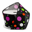Black Sheer Polka Dot Ribbon  - 2 1/2" x 10 Yards, Halloween, Birthday, New Years, Wired Edge, Multicolor Dots, Gift Wrapping, Party Decor