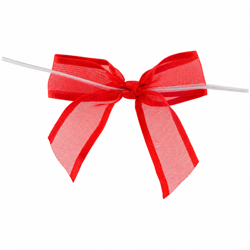 Pre-Tied Red Organza Bows - 3" Wide, Set of 12, Election Day, Veterans Day, Christmas, Gift Wrap, Wedding Embellishments, Basket Decor, Fall Bows, Party Favors, Birthday