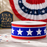 American Stars Patriotic Wired Ribbon - 1 1/2" x 10 Yards, 4th of July, America 250 Anniversary, Gifts, Swags, Garlands, USA, Fundraiser, Labor Day, 1776, Americana, Flag Day, Liberty, Veteran's Day