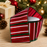 Metallic Red Green Pinstripe Ribbon - 2 1/2" x 10 Yards, Christmas, Wreaths, Tree Bows, Garlands, Gift Wrapping, Swags, Presents, Centerpieces, Holiday Crafts & Decor, Wired Edge