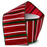 Metallic Red Green Pinstripe Ribbon - 2 1/2" x 10 Yards, Christmas, Wreaths, Tree Bows, Garlands, Gift Wrapping, Swags, Presents, Centerpieces, Holiday Crafts & Decor, Wired Edge