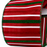 Metallic Red Green Pinstripe Ribbon - 2 1/2" x 10 Yards, Christmas, Wreaths, Tree Bows, Garlands, Gift Wrapping, Swags, Presents, Centerpieces, Holiday Crafts & Decor, Wired Edge
