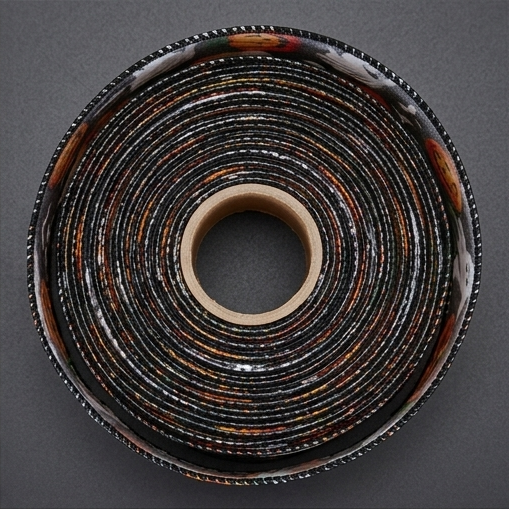 Spooky Halloween Ghosts Wired Ribbon - 2 1/2" x 10 Yards, Fall, Glitter, Pumpkin, Bats, Spiderwebs, Wreath, Swag, Hair Bows, Autumn